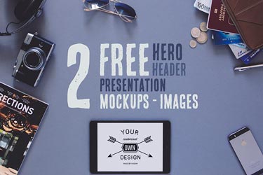 20 hero/images gratis PSD Mockup