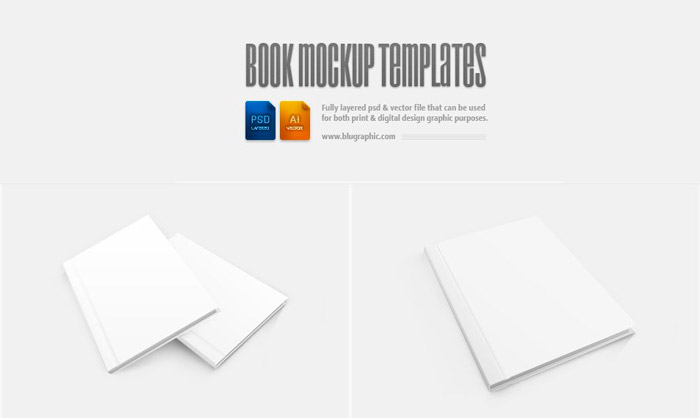 Book Mock-Up Template PSD